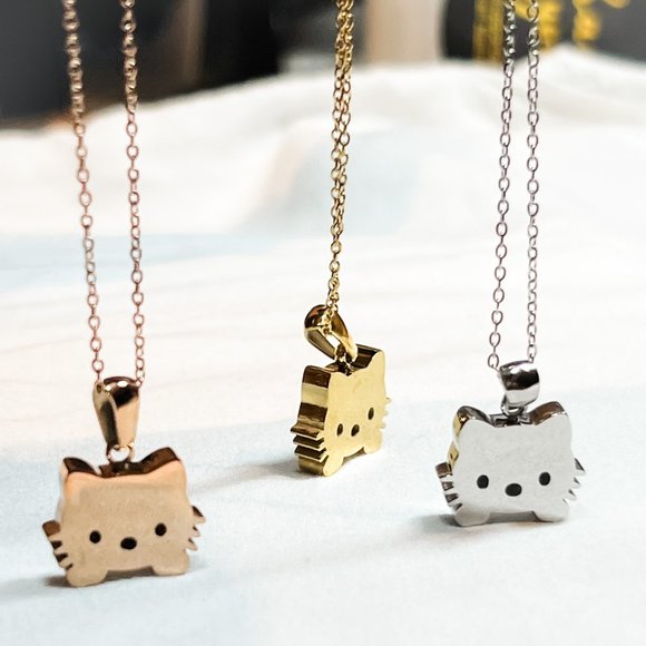 Kitty Cat Necklaces Great Gift For Cat Lovers Feline Lovers Cat Pendant Necklace - Picture 2 of 11
